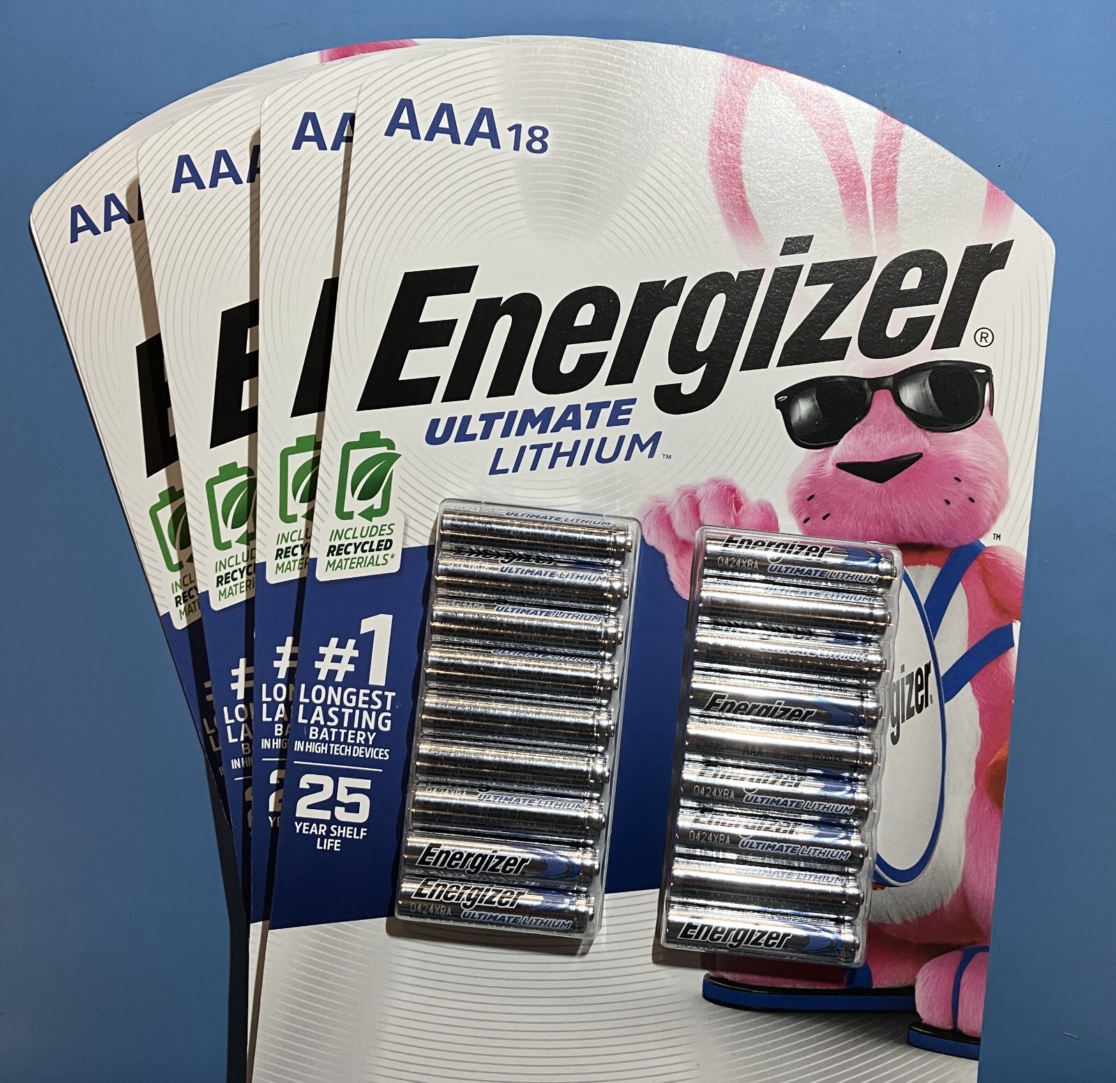 72 Energizer Ultimate Lithium AAA batteries 4x 18 Pack 72 Total New 2049-image