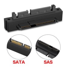 CY Angled 90D SFF-8482 SAS 22Pin to 7 15Pin SATA Hard Disk Drive Raid Adapter