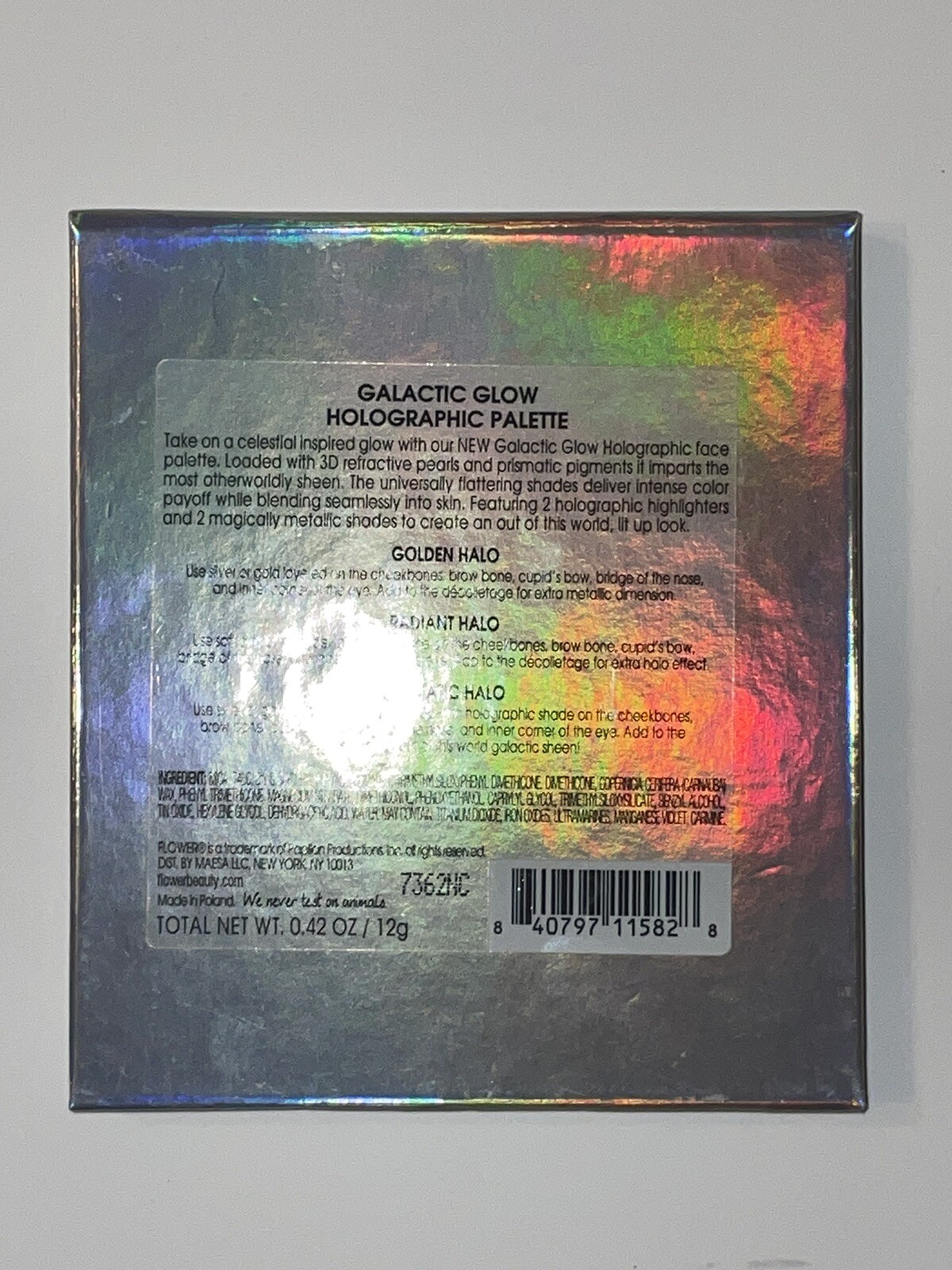 NEW FLOWER BEAUTY GALACTIC GLOW HOLOGRAPHIC HIGHLIGHTING PALETTE GORGEOUS!!!