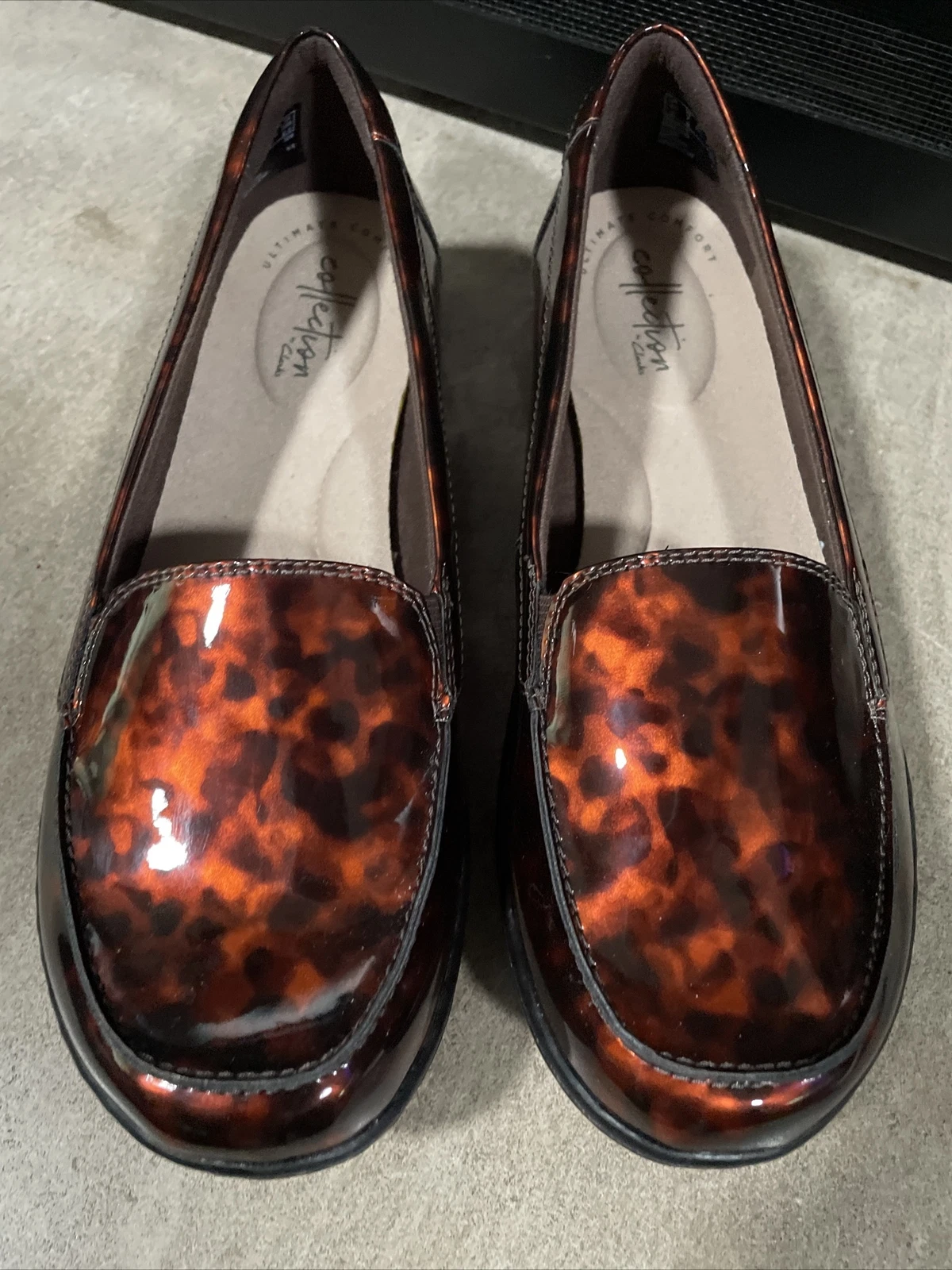 Mocassini slip on Collection By Clarks Ashland Jam marrone guscio tartaruga ��7 larghi