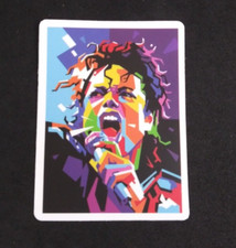 Colorful Abstract Michael Jackson Sticker 2.78" x 2.18" AX 