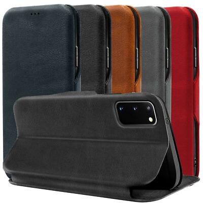 Schutz Hülle für Samsung Klapp Etui Booklet Style Wallet Flip Case Cover Rundum