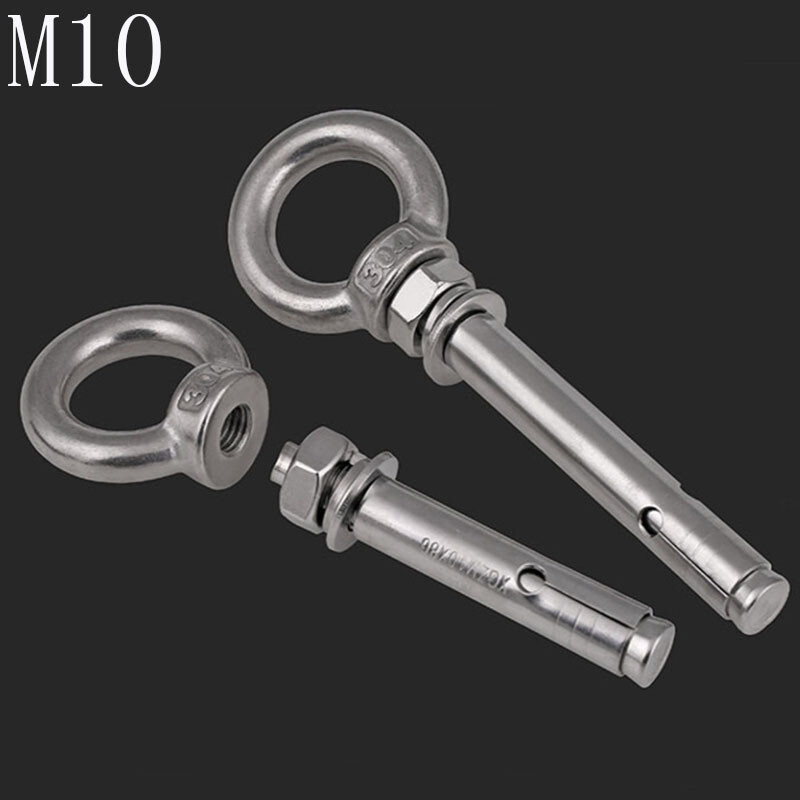 M10 304 Stainless Steel A2-70 Concrete Sleeve Anchors with Lifting Eye-image