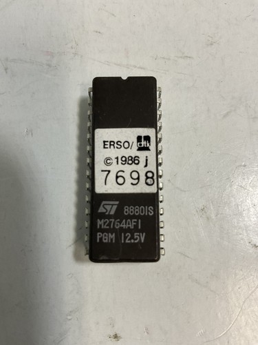 ERSO DTK 7698 888OIS M2764AFI PGM 12.5V Computer Chip 1986 ElectronicsRecycled - Picture 1 of 5