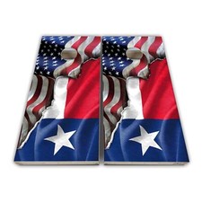 Texas Bags Texas Flag American Flag Cornhole Board Wrap Decal