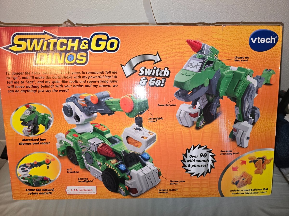 Vtech Switch & Go Dinos Jagger T-Rex 20 Voice Commands Interactive