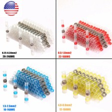 800/100x Solder Seal Sleeve Heat Shrink Butt Wire Connectors Terminal Waterproof