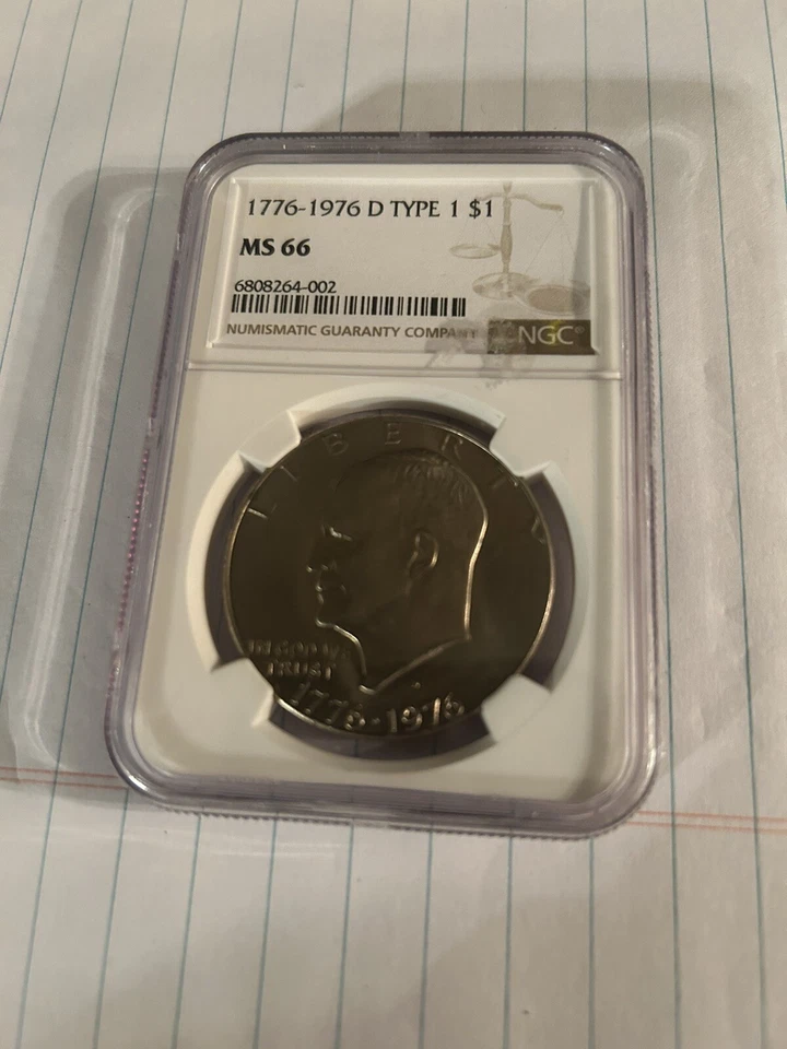 1776-1976-D $1 Type1 Eisenhower Dollar NGC MS66 - Image 2 of 4