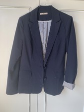 Blazer Jacket Coat business Small Navy Stripe Blue Ichi B.young Marine