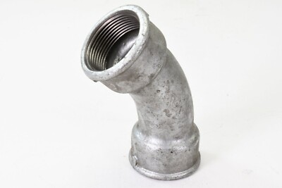 1 1/2'', Pipe bend 45° 1 1/2'' galvanized with internal thread