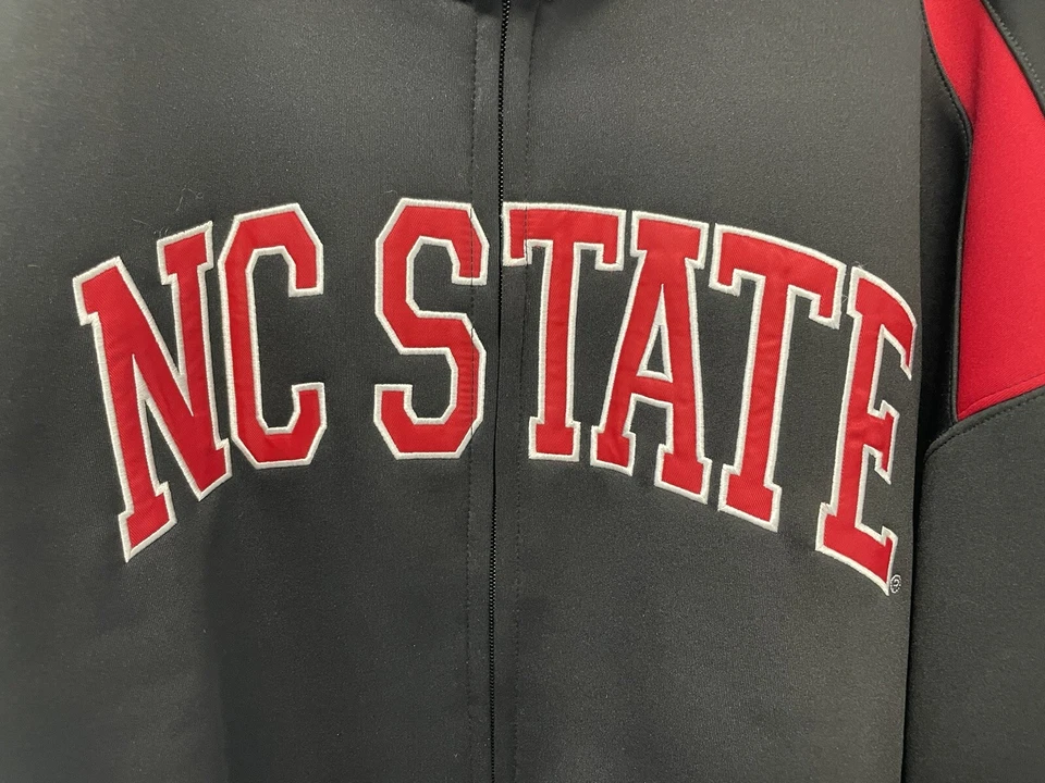 Chaqueta atlética NC State Wolfpack cremallera completa manga larga pista XL 0824 Foto 2 de 4