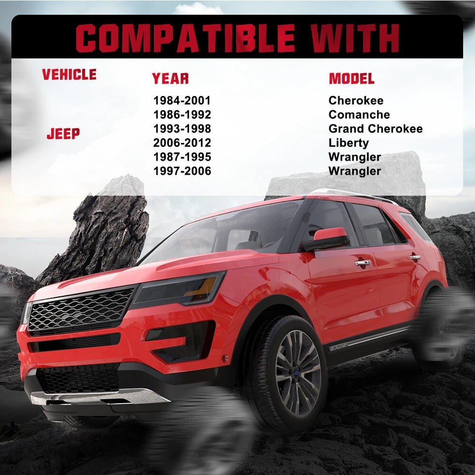 4x 2 Inch 5x4.5 to 5x4.5 Wheel Spacers For Jeep Wrangler Grand Cherokee Liberty Foto 3 de 4