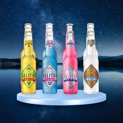 Salitos Mix 0,33l -Je 4 x Original Tequila - Blue - Pink - Ice.