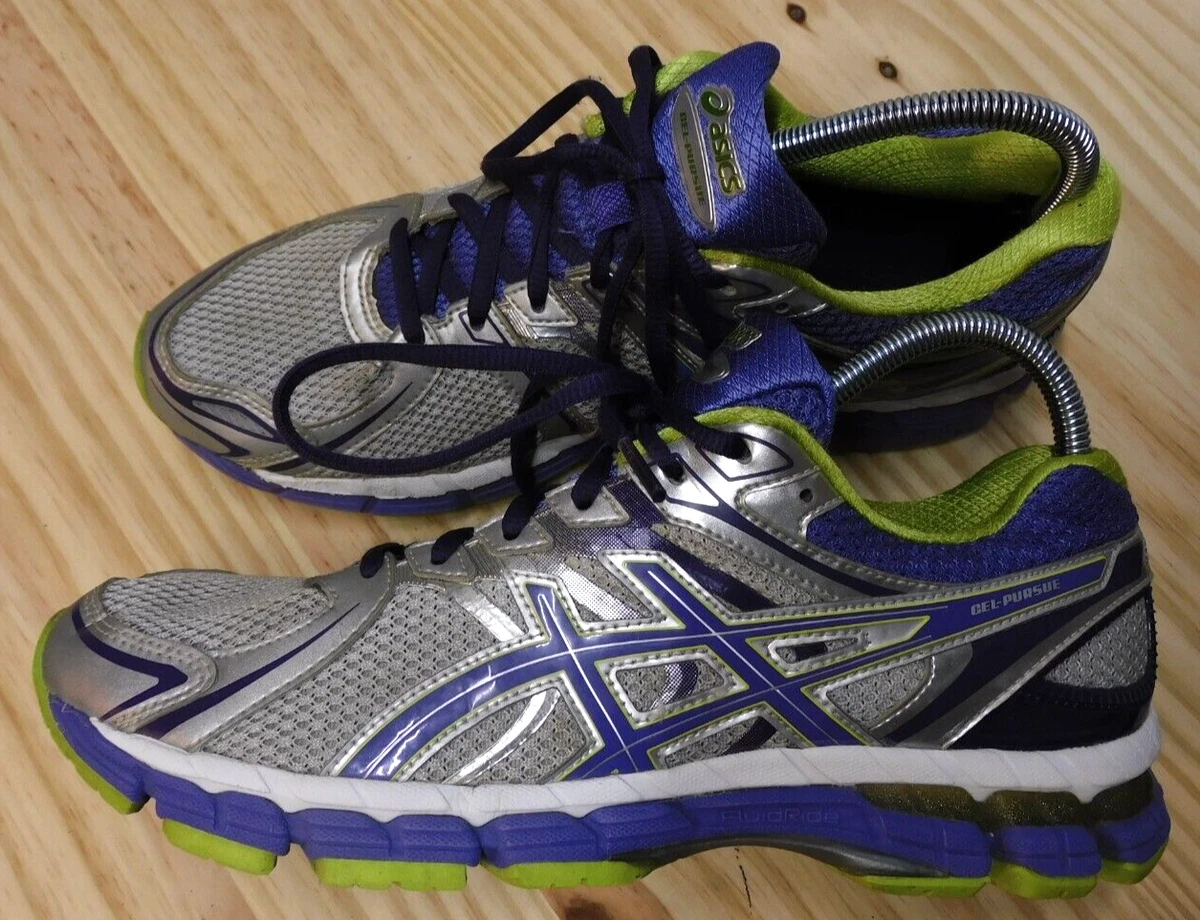Asics Gel Pursue Women s Running Shoes Size 9 1 2 Purple Green