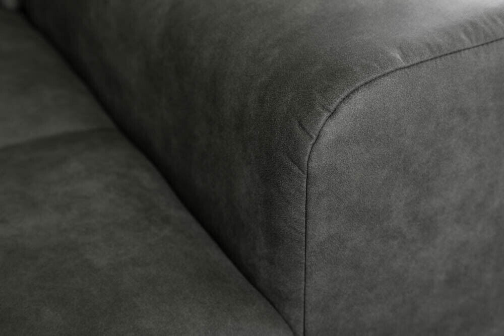 Modernes XXL Sofa ELEGANCIA 280cm Grau inkl. Kissen BigSofa MegaSofa Couch