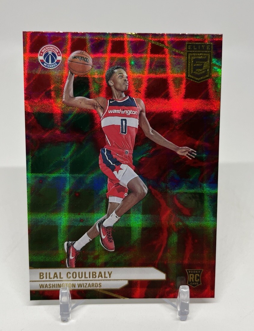 2023-24 Donruss Elite Bilal Coulibaly RC #217  Hyper Red & Green International