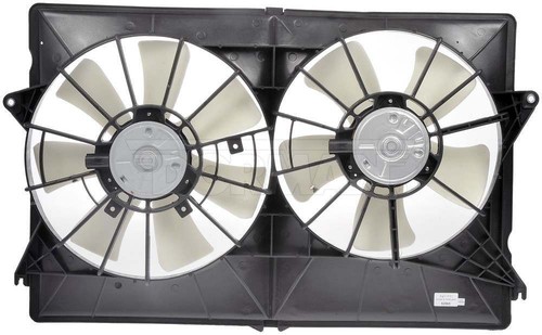 Dual Engine Radiator Cooling Fan With Shroud Assembly For Chrysler Pacifica 04-08