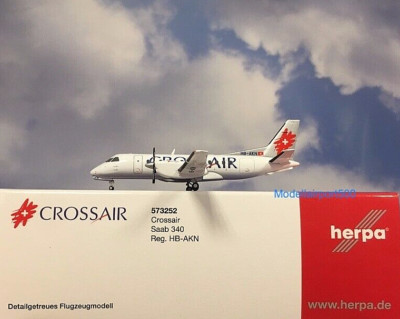 Herpa Wings 1:200  Saab 340  Crossair HB-AKN  573252  Modellairport500