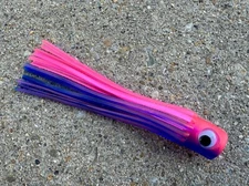 TACKLEWORKS Mini Chugger Flat Head 5.5" Fishing Lure Ballyhoo Mahi Pink/Purple