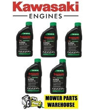 5 PACK OF GENUINE OEM KAWASAKI 10W40 K-TECH MOTOR OIL 99969-6296 ENGINE OIL