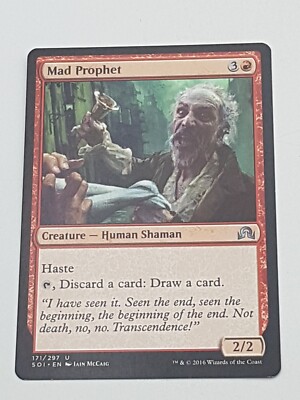 Magic the Gathering Einzelkarte Mad Prophet bespielt