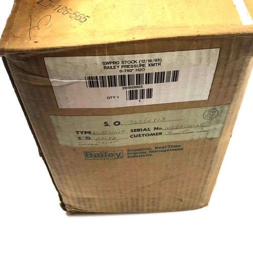 ABB / Bailey BCN55215150 Pressure Transmitter, 0-750" H2O, 2000PSI, 13-42VDC - Picture 7 of 7
