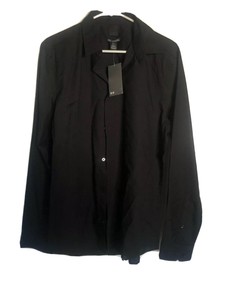 h and m black dress shirt