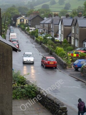 Photo 6x4 Station Road, Staveley Staveley/SD4698 Seen on a wet and windy c2010