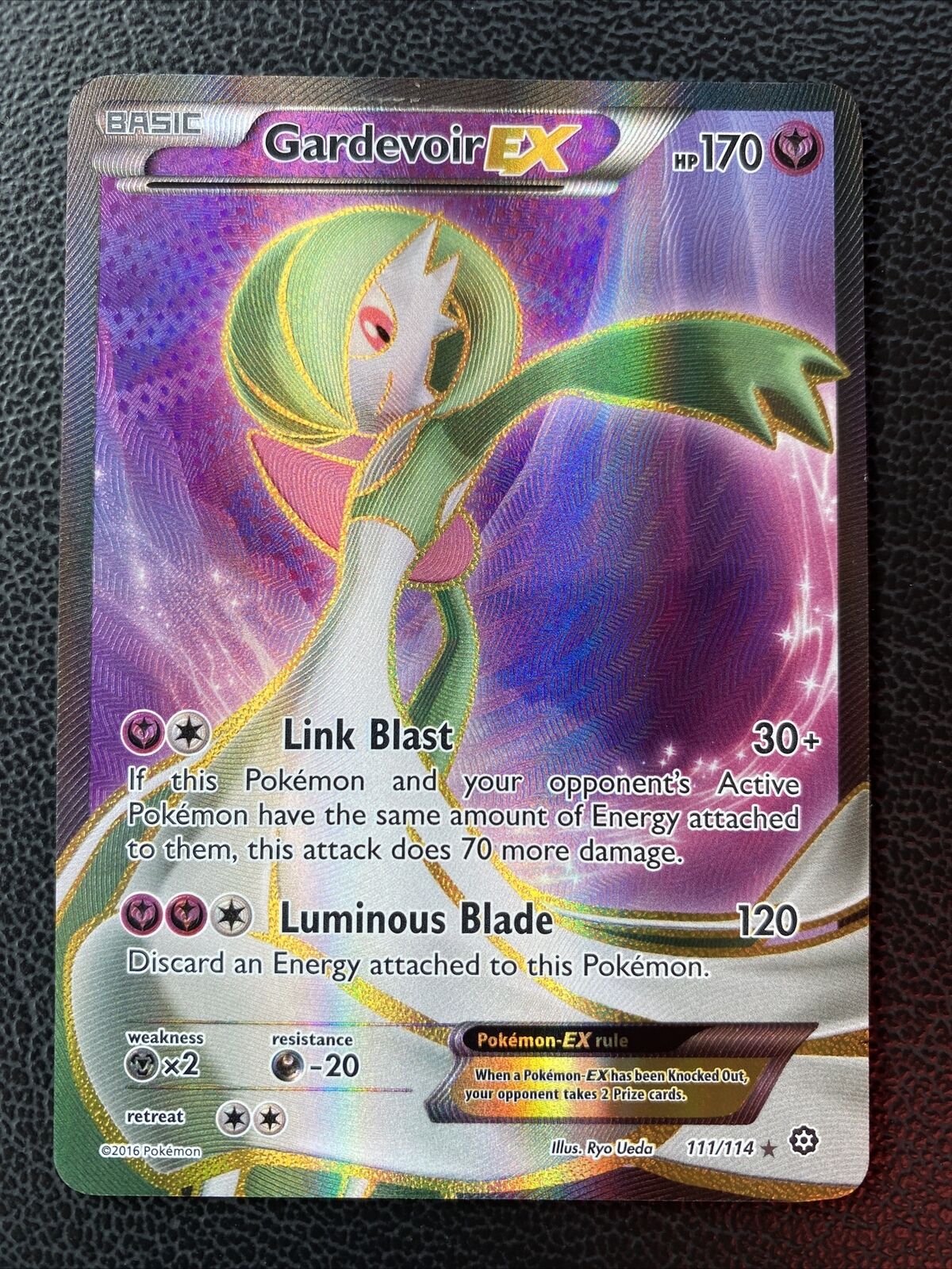 Gardevoir EX 111/114 Full Art Ultra Rare Card Pokémon Steam Seige - NM