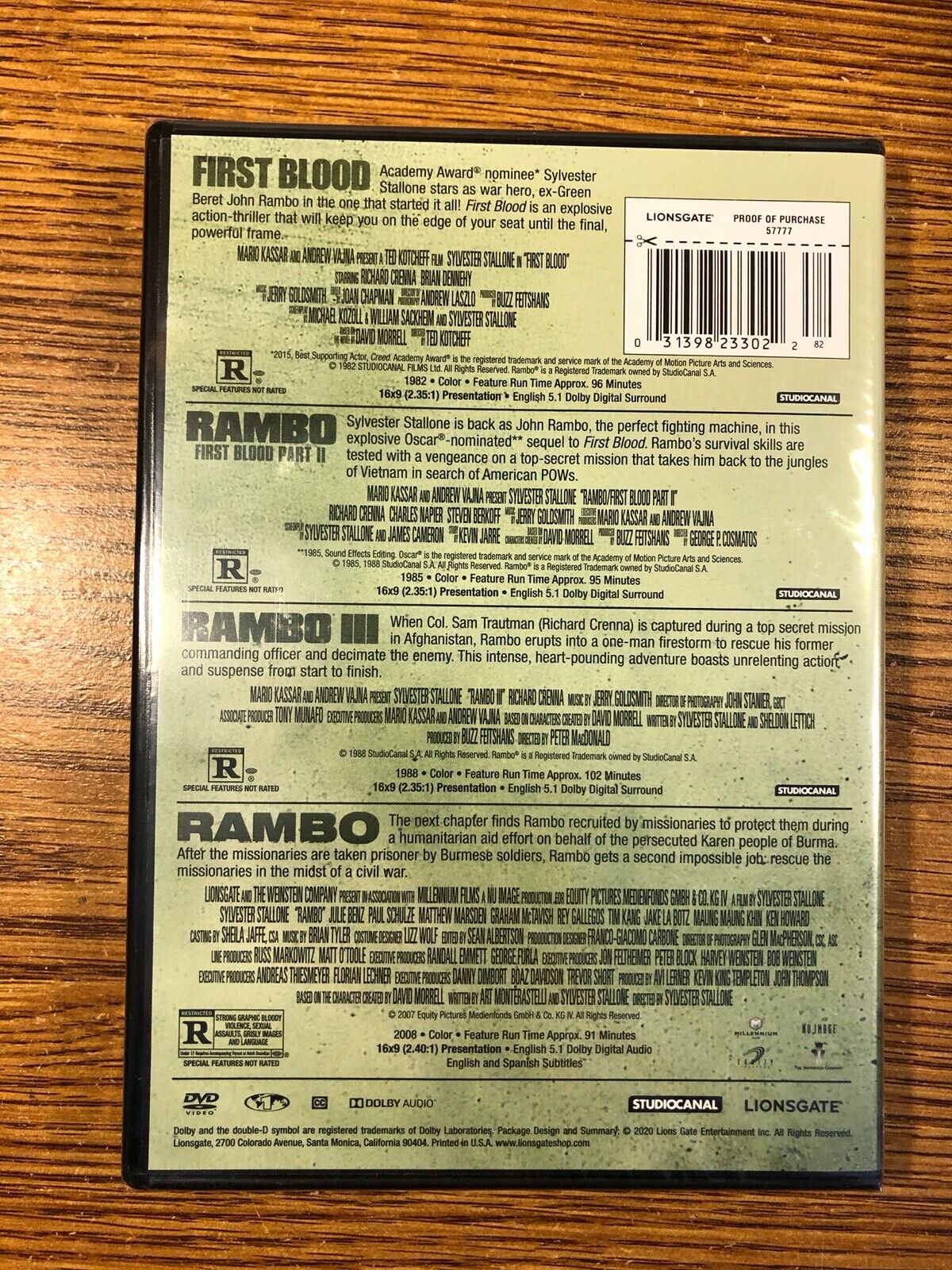 Dvd Edição Especial Seminovo do Filme ( Rambo 4 ), Filme e Série Dvd Usado  82156894