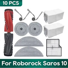 Replacement For Roborock Saros 10 Cleaner Brushes Filter Dust Bag Roller Mop