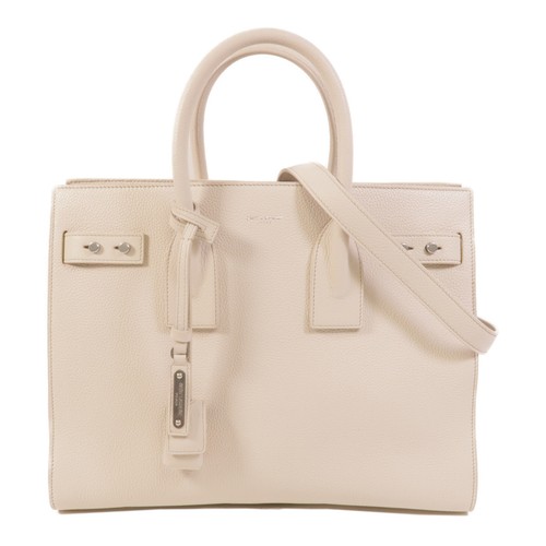 SAINT LAURENT YSL SHW Sac De Jour Souple 2way Shoulder Bag Calfskin Leather