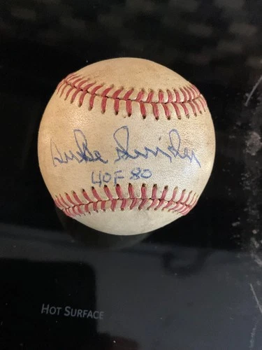 DECEASED DODGERS DUKE SNIDER HOF 80   SIGNED ONL FEENEY   BASEBALL JSA CK 39665