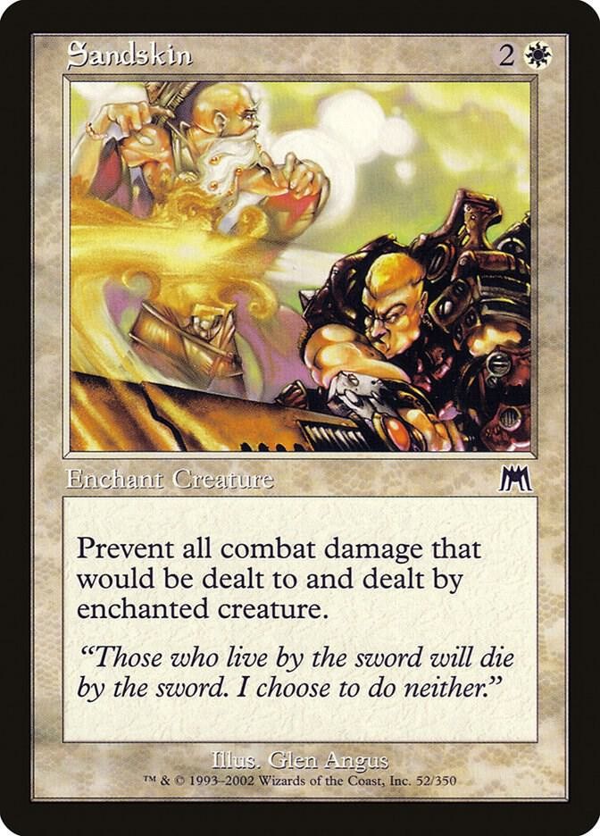 Sandskin 52 Common Onslaught Magic: The Gathering Lightly Played