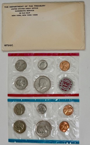 (1) 1970 + (1) 1972 UNITED STATE UNCIRCULATED COIN SET - Picture 3 of 3