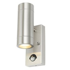 Wall Light Up Down Outdoor Porch Lamp PIR Sensor Sconce Stainless Steel IP44 35W