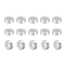 15 Pcs Round Aluminum Standoff Column Spacer 3.1x6x2mm(IDxODxH) for DIY