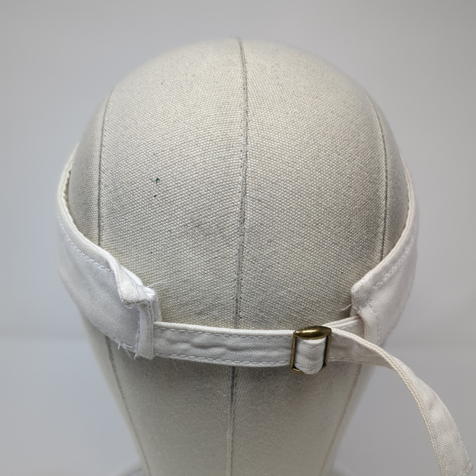 Unbranded Slideback Visor Hat Solid White Adjusta… - image 6