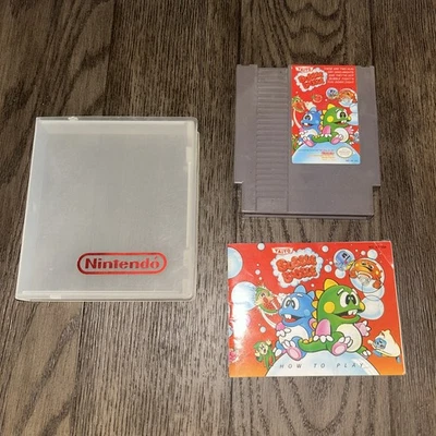 Bubble Bobble Nintendo NES 1988 Tested Cartridge, Manual, Case - Image 1 of 4