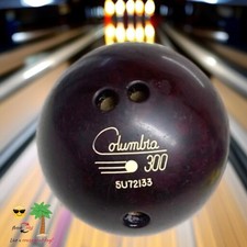 Columbia 300 Deep Purple/Maroon Swirl Look Bowling Ball 14.04 lbs on my scale