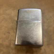 Zippo Lighter Brushed Chrome 2001 Case with Insert Made in USA