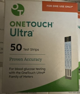 LifeScan OneTouch Ultra Diabetic Test Strips - Blue, Box of 50 (020244)