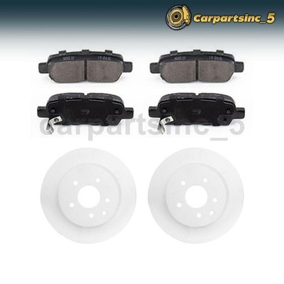 Rear Brake Pad Brake Rotor Fits 2008-2012 INFINITI EX35 2013 INFINITI EX37