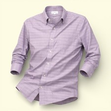 Tommy Bahama Mens 18 Button Down Shirt Purple Plaid Long Sleeve Cotton