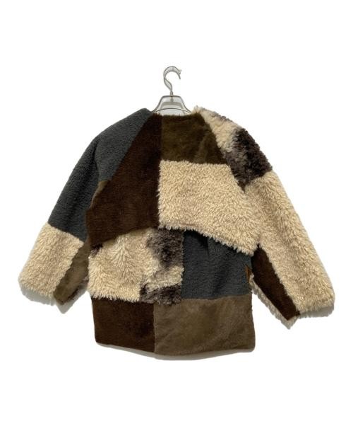 Ameri Women's Patchwork Faux Shearling Coat Size … - image 2