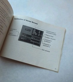 The Bard's Tale Nintendo NES RPG Instruction Manual Original 1991 FCI Good Cond