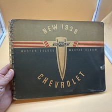 Rare 1938 Chevrolet Dealer Showroom Salesmans Book Deluxe Rare 1938 Chevrolet Dealer Showroom Salesmans Book Deluxe
