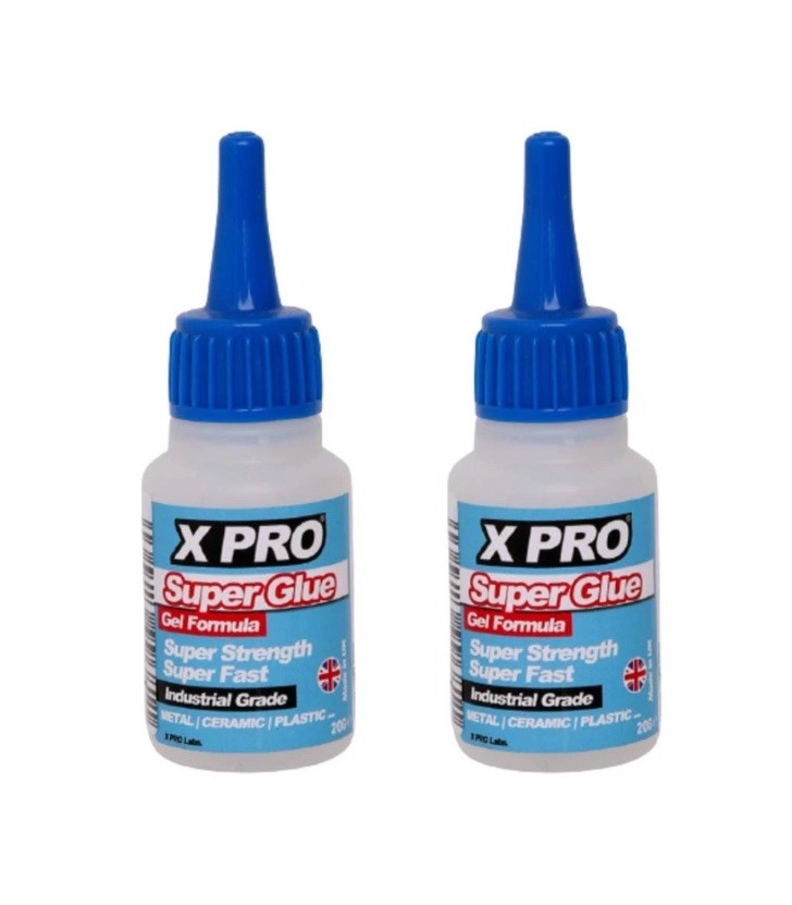 4 Pack of X-PRO All Purpose Super Glue Gel 20g High Industrial Grade UK Made - Image 3