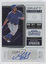 2018 Contenders Draft Picks Prospect Ticket 61/99 Miguel Aparicio #8 Auto 0x5e