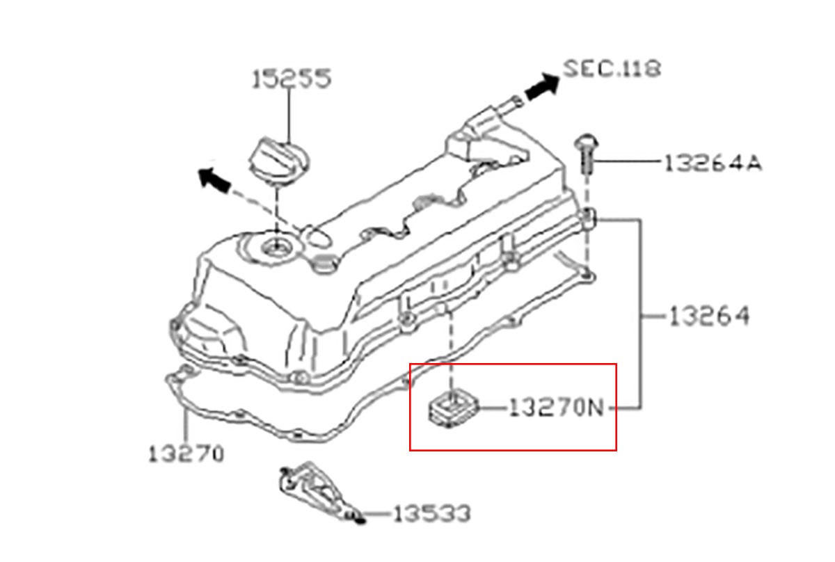 Genuine Gasket Valve Cover For Nissan Almera Pulsar Sentra Sunny